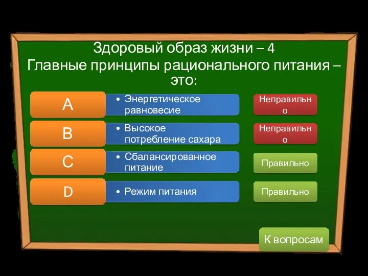 Здоровый образ жизни – 4 Главные принципы рационального питания –