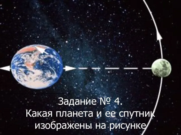 Задание № 4. Какая планета и ее спутник изображены на рисунке