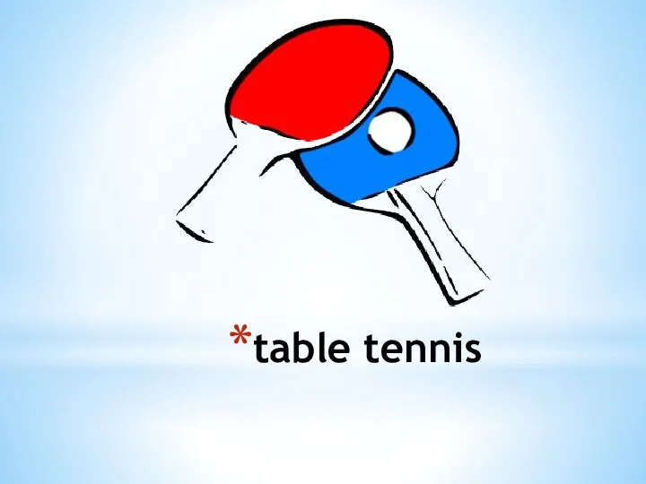 table tennis