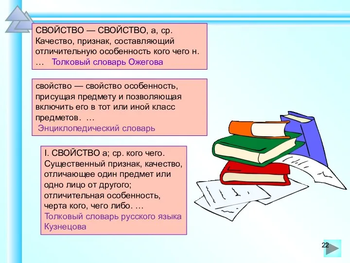 СВОЙСТВО — СВОЙСТВО, а, ср. Качество, признак, составляющий отличительную особенность