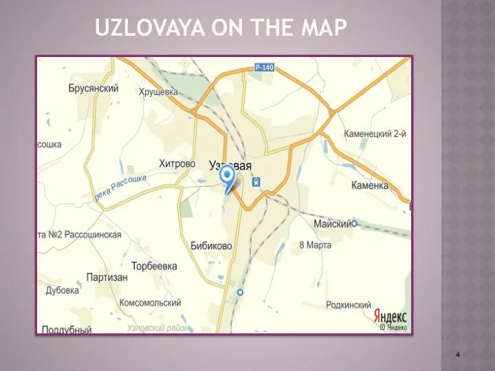 Uzlovaya on the map