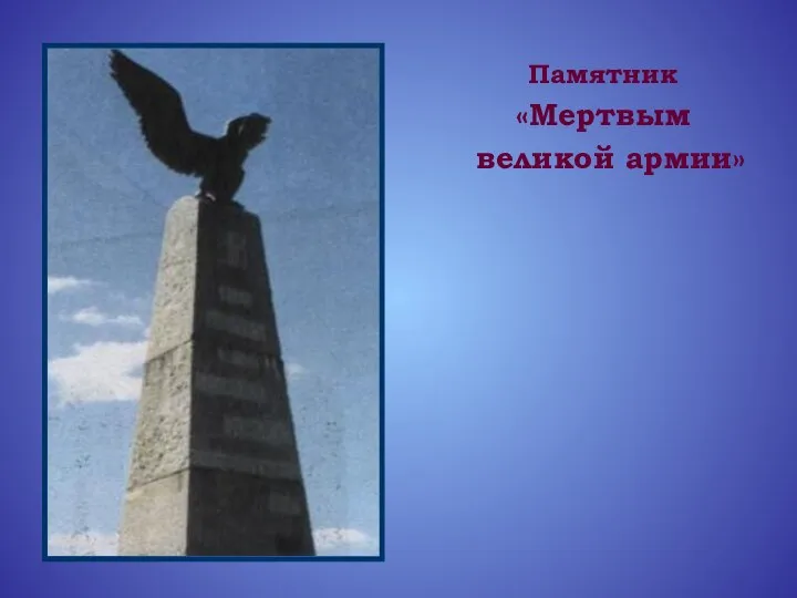 Памятник «Мертвым великой армии»