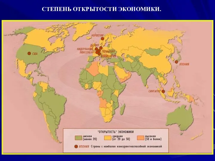 СТЕПЕНЬ ОТКРЫТОСТИ ЭКОНОМИКИ.