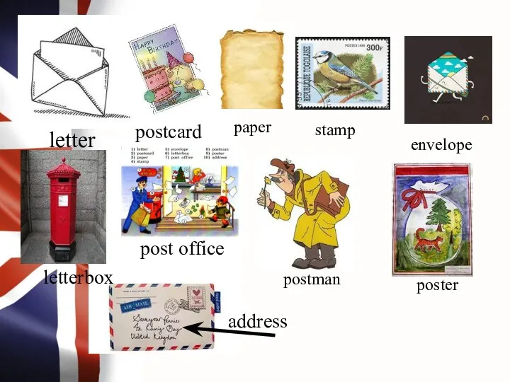 letter postcard paper stamp envelope letterbox post office postman poster address