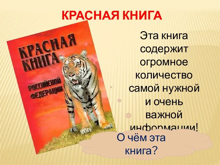 Красная книга Эта книга содержит огромное количество самой нужной и