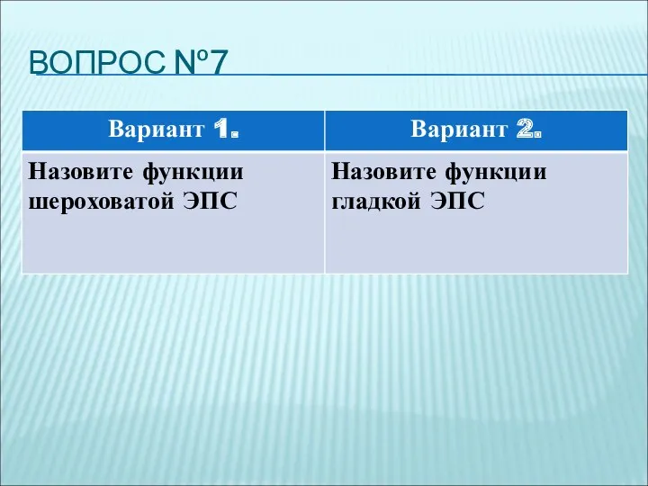 ВОПРОС №7