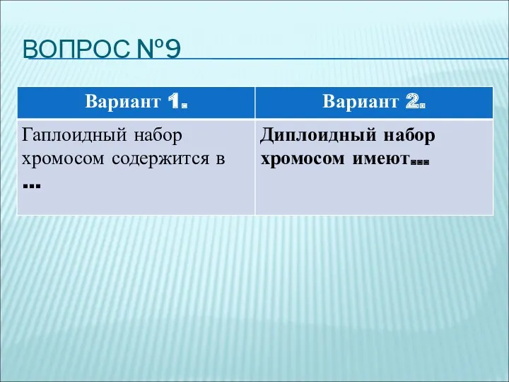 ВОПРОС №9