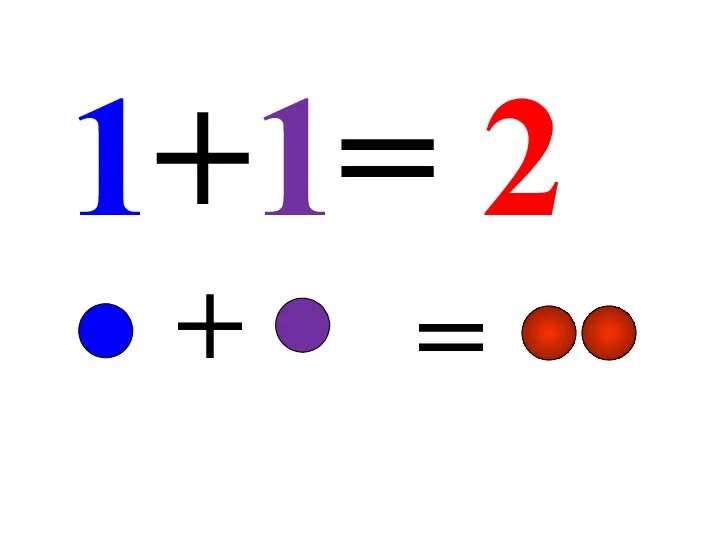 1+1= 2 + =