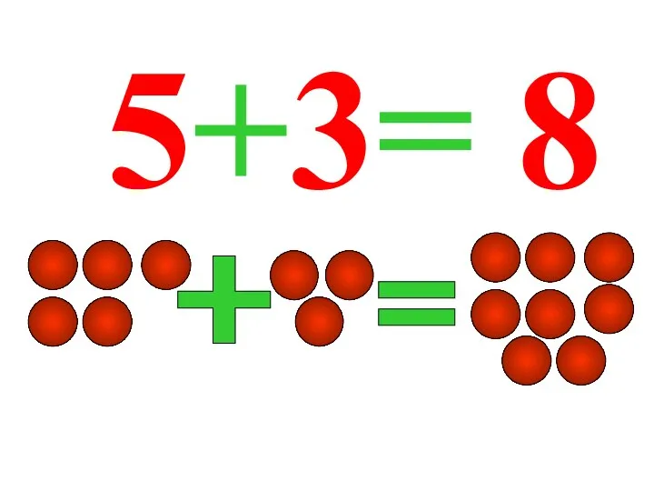 5+3= 8