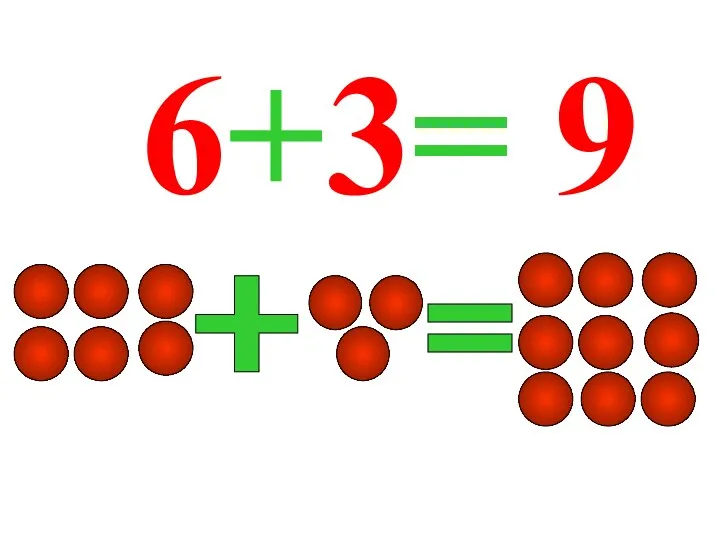 6+3= 9