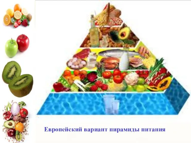 Европейский вариант пирамиды питания