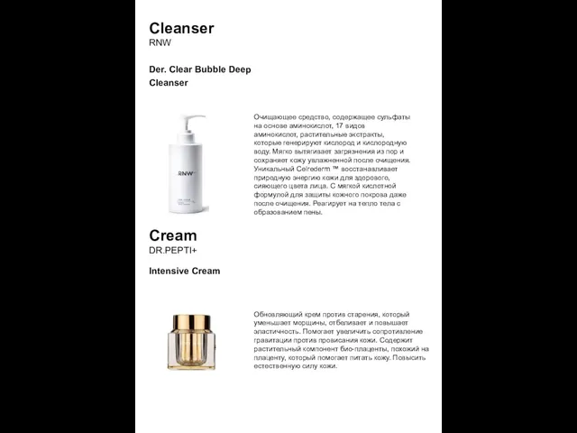 Cleanser RNW Der. Clear Bubble Deep Cleanser Очищающее средство, содержащее сульфаты на основе