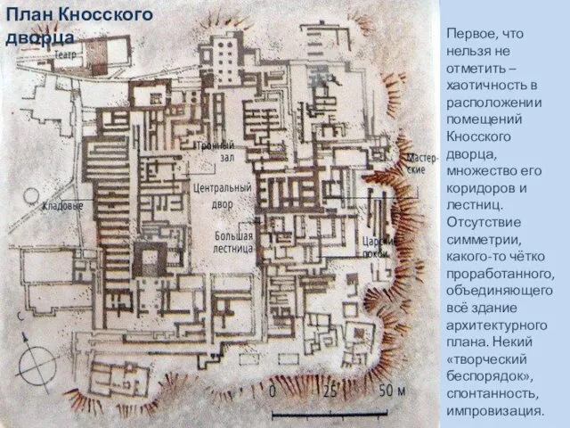 Первое, что нельзя не отметить – хаотичность в расположении помещений