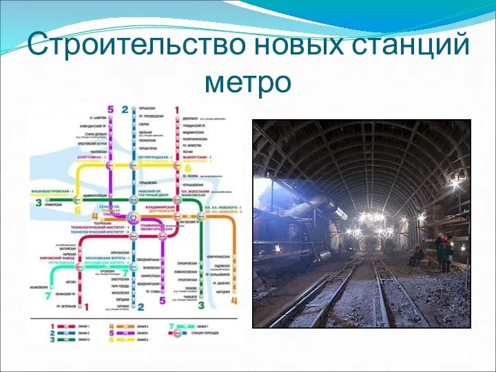 Строительство новых станций метро