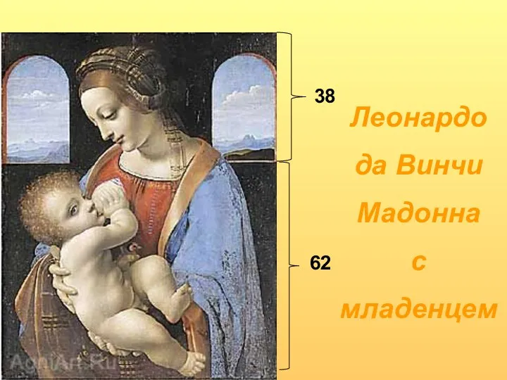 Леонардо да Винчи Мадонна с младенцем 38 62