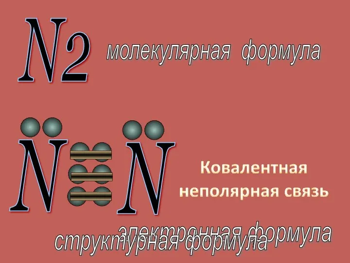 N2 молекулярная формула N N электронная формула структурная формула