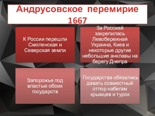 Андрусовское перемирие 1667