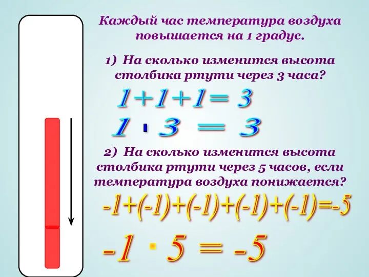 2) На сколько изменится высота столбика ртути через 5 часов,