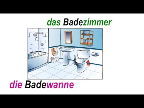 das Badezimmer die Badewanne