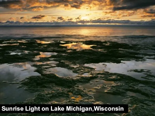 Sunrise Light on Lake Michigan,Wisconsin