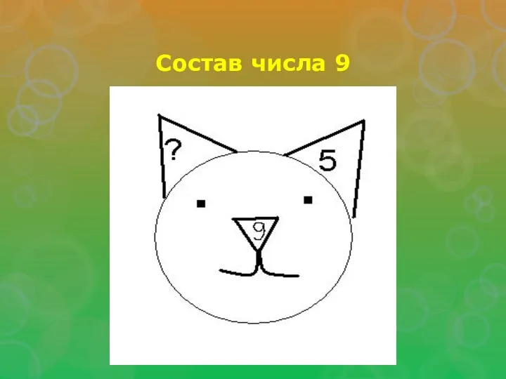 Состав числа 9