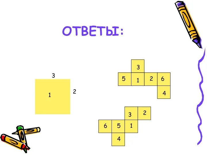 ОТВЕТЫ: 1 2 3 3 2 1 1 6 5 4 3 6 4 2 5