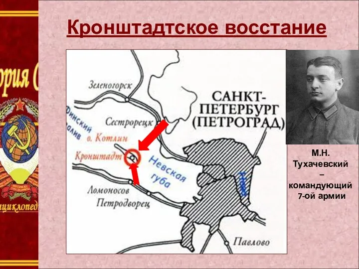 Тухачевский Кронштадтское восстание М.Н. Тухачевский –командующий 7-ой армии