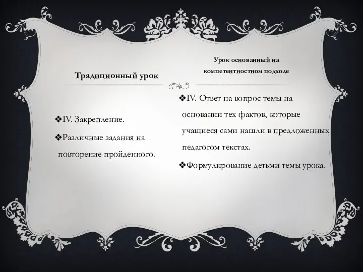 ΙV. Закрепление. Различные задания на повторение пройденного. ΙV. Ответ на вопрос темы на