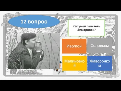 Как умел свистеть Зимородок? 12 вопрос