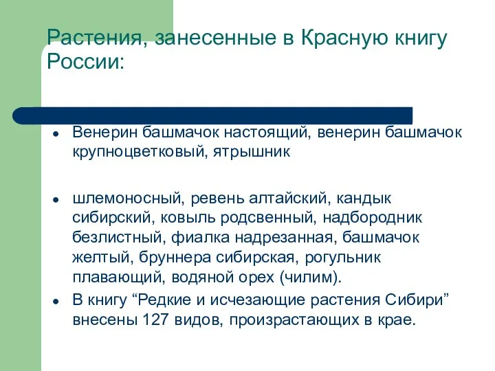 Растения, занесенные в Красную книгу России: Венерин башмачок настоящий, венерин