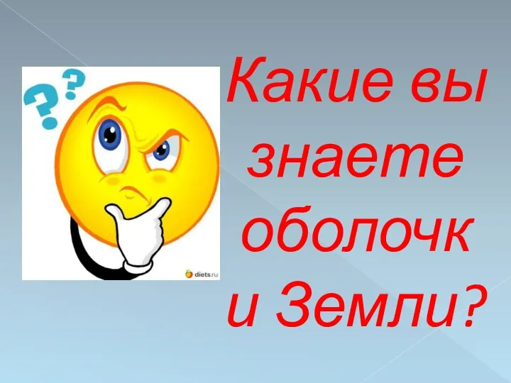 Какие вы знаете оболочки Земли?