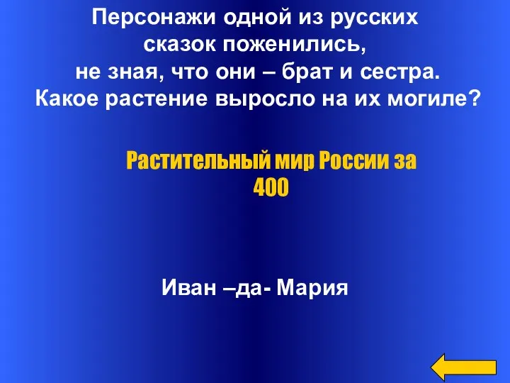 Персонажи одной из русских сказок поженились, не зная, что они