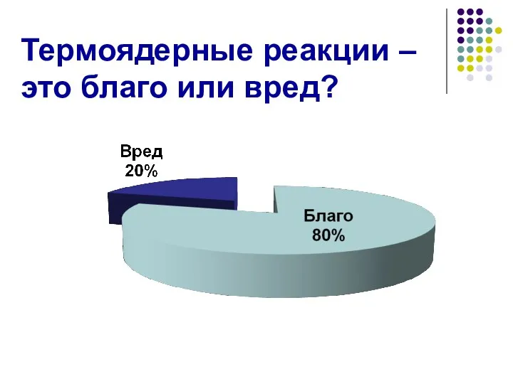 Термоядерные реакции – это благо или вред?