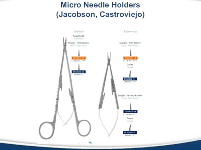 Micro Needle Holders (Jacobson, Castroviejo)