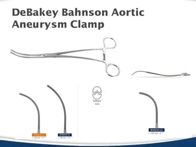 DeBakey Bahnson Aortic Aneurysm Clamp