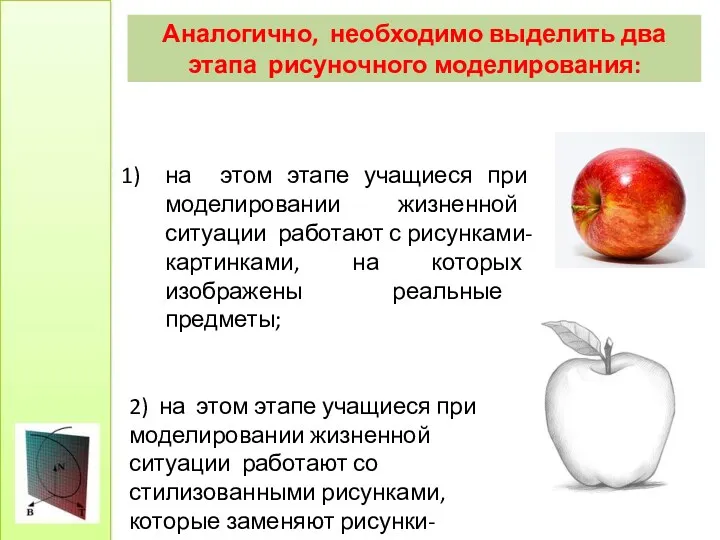 Аналогично, необходимо выделить два этапа рисуночного моделирования: на этом этапе