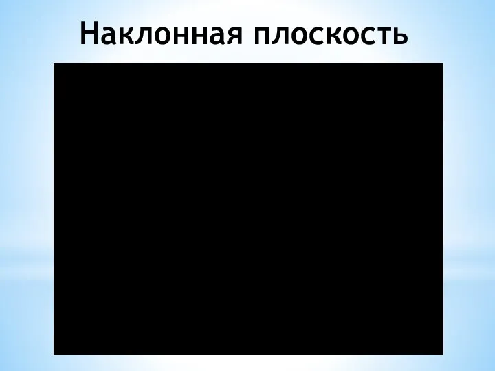 Наклонная плоскость