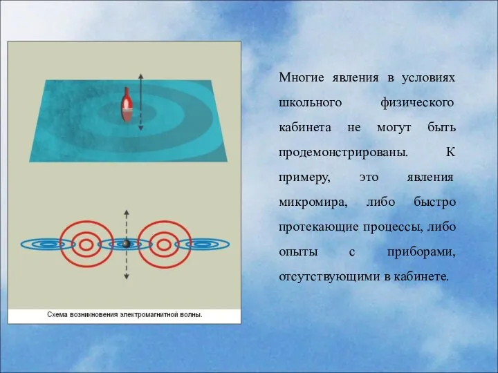 Многие явления в условиях школьного физического кабинета не могут быть