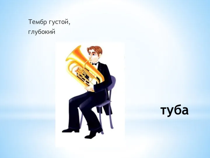 туба Тембр густой, глубокий