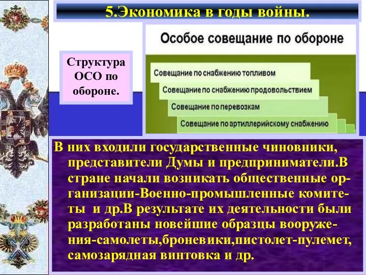 В них входили государственные чиновники, представители Думы и предприниматели.В стране