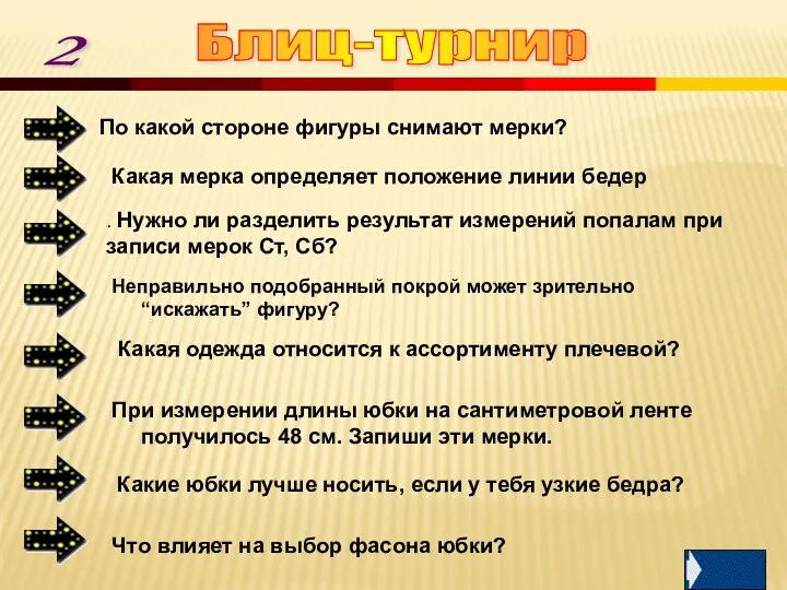 Блиц-турнир Какие юбки лучше носить, если у тебя узкие бедра? По какой стороне