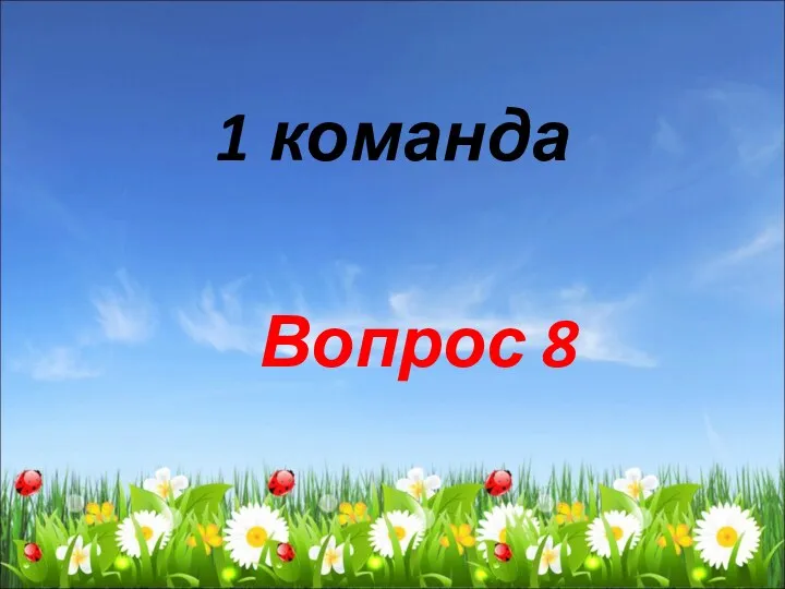 1 команда Вопрос 8