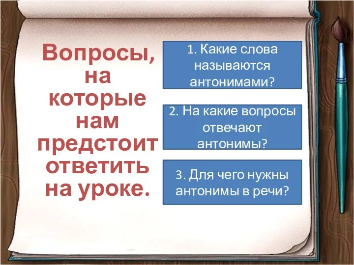 Вопросы, на которые нам предстоит ответить на уроке. 1. Какие