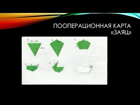 Пооперационная карта «Заяц»