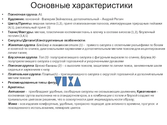 Основные характеристики Полнотная группа: А1 Художник: основной - Валерия Зейналова;