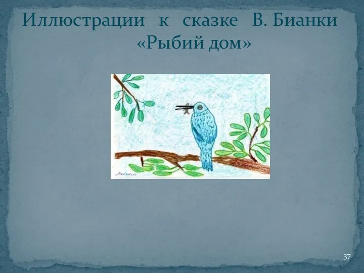 Иллюстрации к сказке В. Бианки «Рыбий дом»