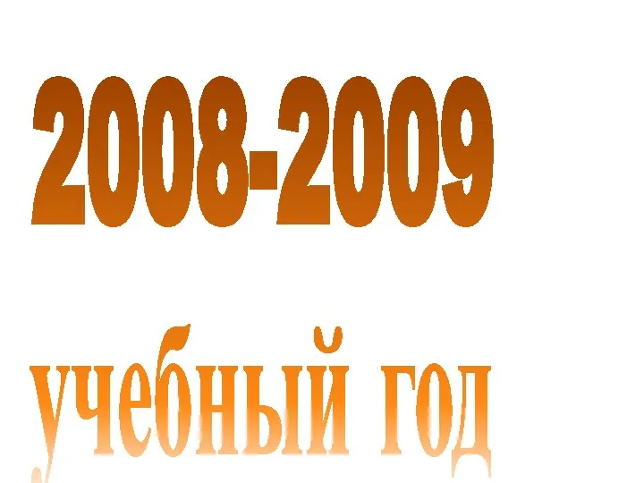 2008-2009 учебный год