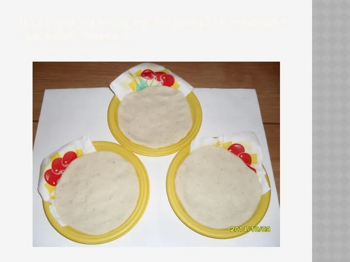 Из белого теста раскатываем лепешку - основу пирога.