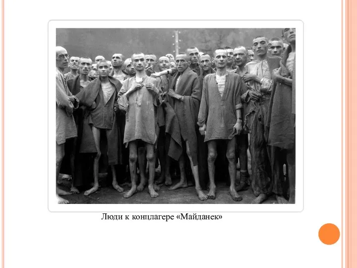 Люди к концлагере «Майданек»