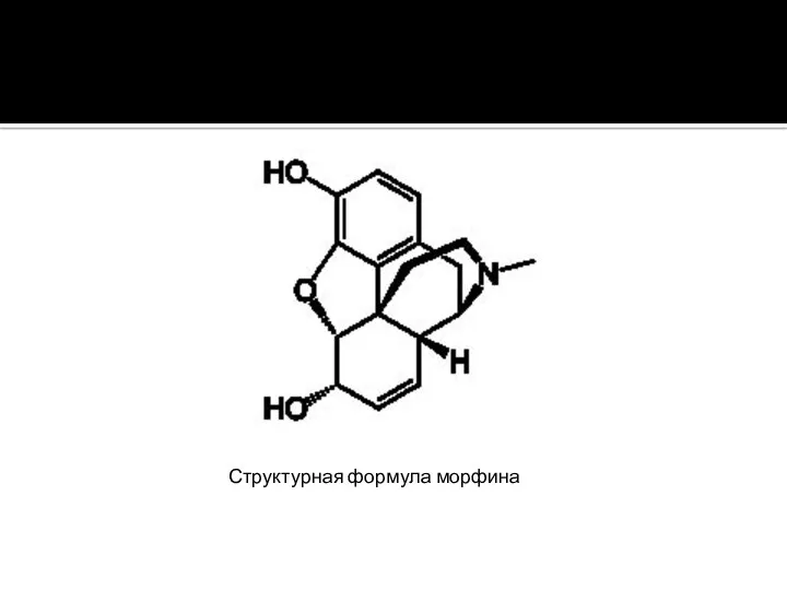 Структурная формула морфина